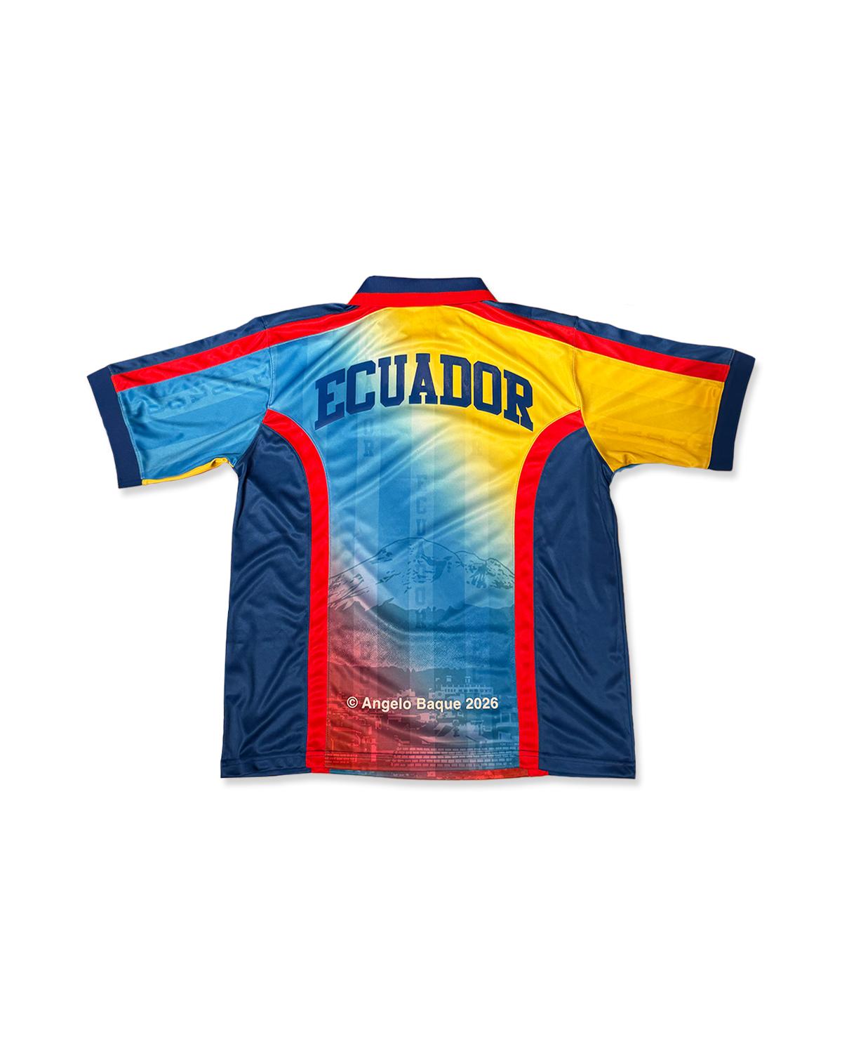 "Mitad del Mundo" Fútbol Jersey by Angelo Baque