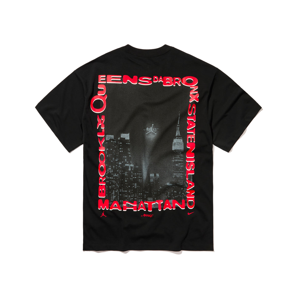 【最安】JORDAN x Awake NY Solid Tee Black M Air Jordan Men's x Awake NY Solid T-Shirt in Black