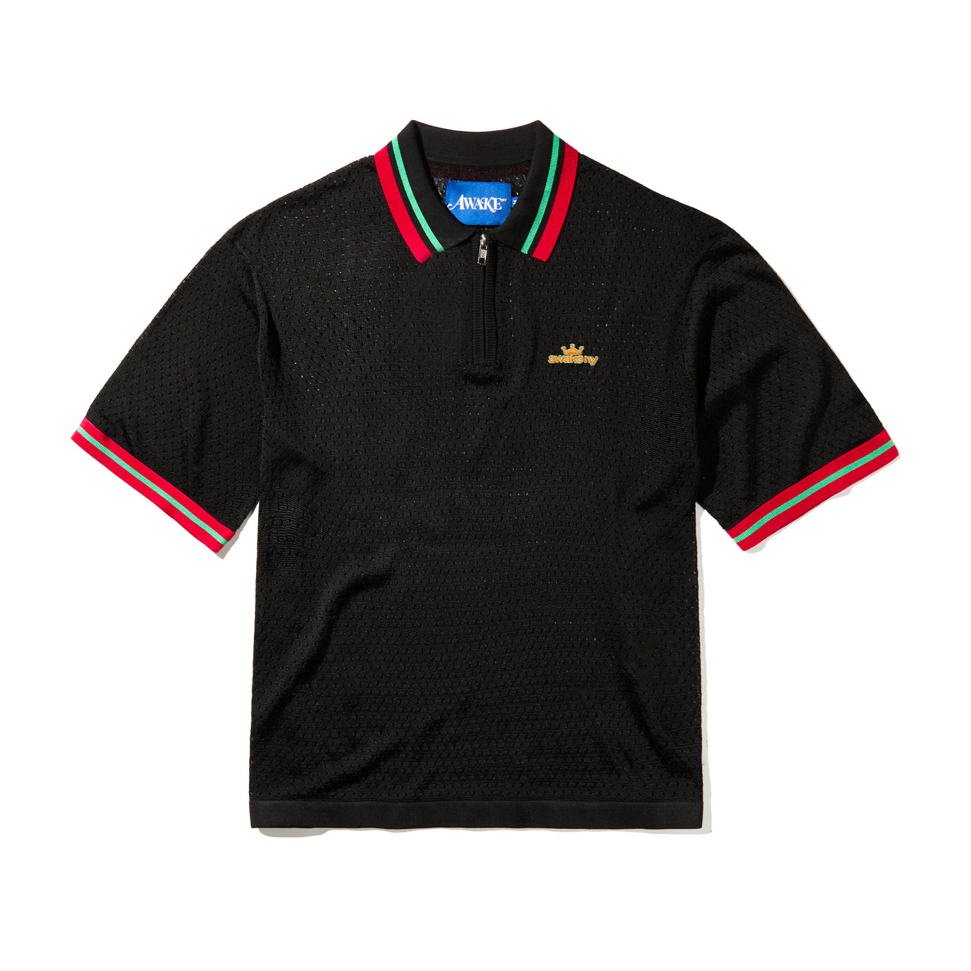 Mesh Zip Polo