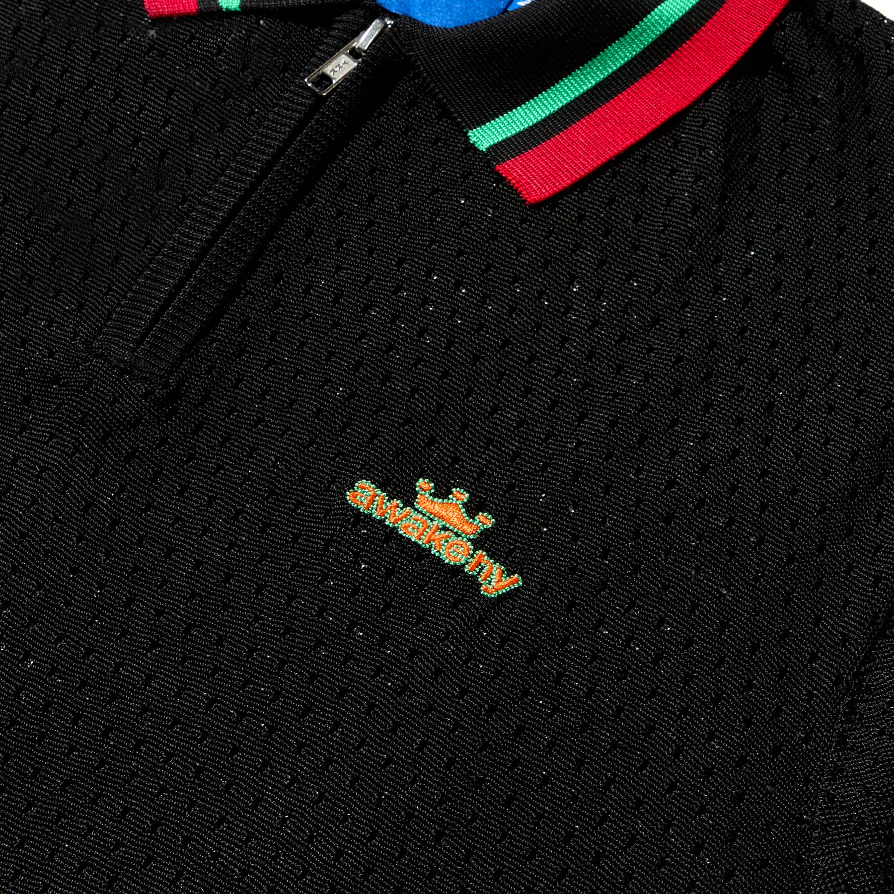 Mesh Zip Polo