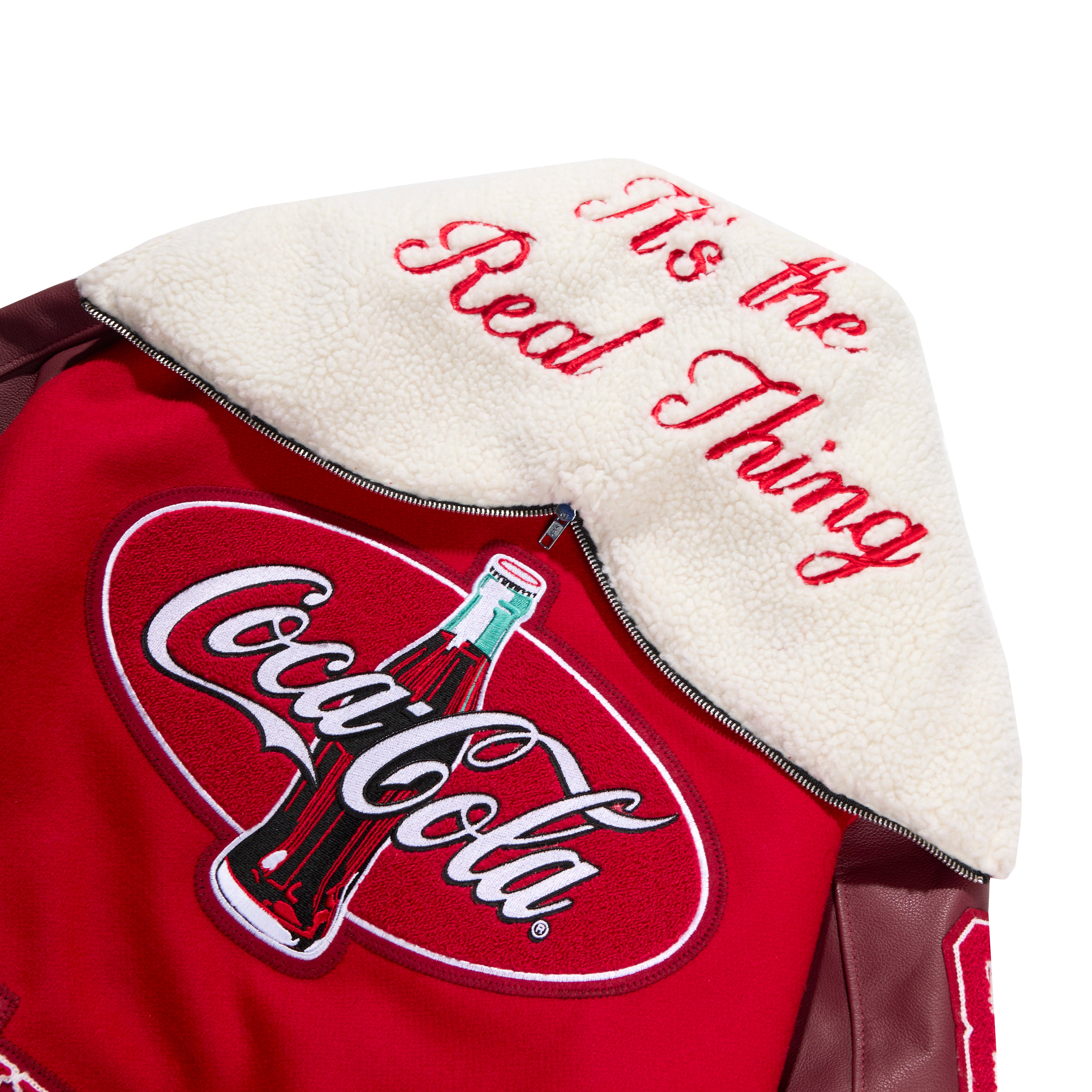 AWAKE NY x Coca-Cola Fleece Varsity Jacket