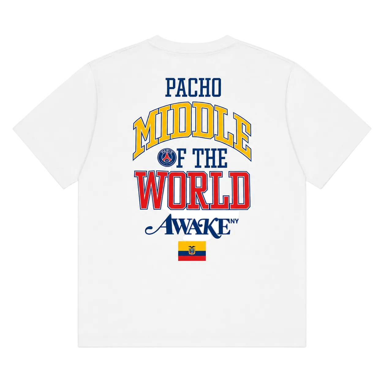 Awake NY X PSG Pacho "Mitad Del Mundo" Tee