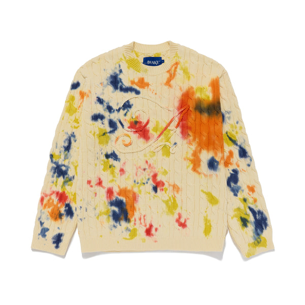 ★人気★【AWAKE NY】★PIGMENT DYED EMBROIDERED CREWNEC.K★ Shop Awake NY Pigment Dyed Embroidered Crewneck Sweatshirt