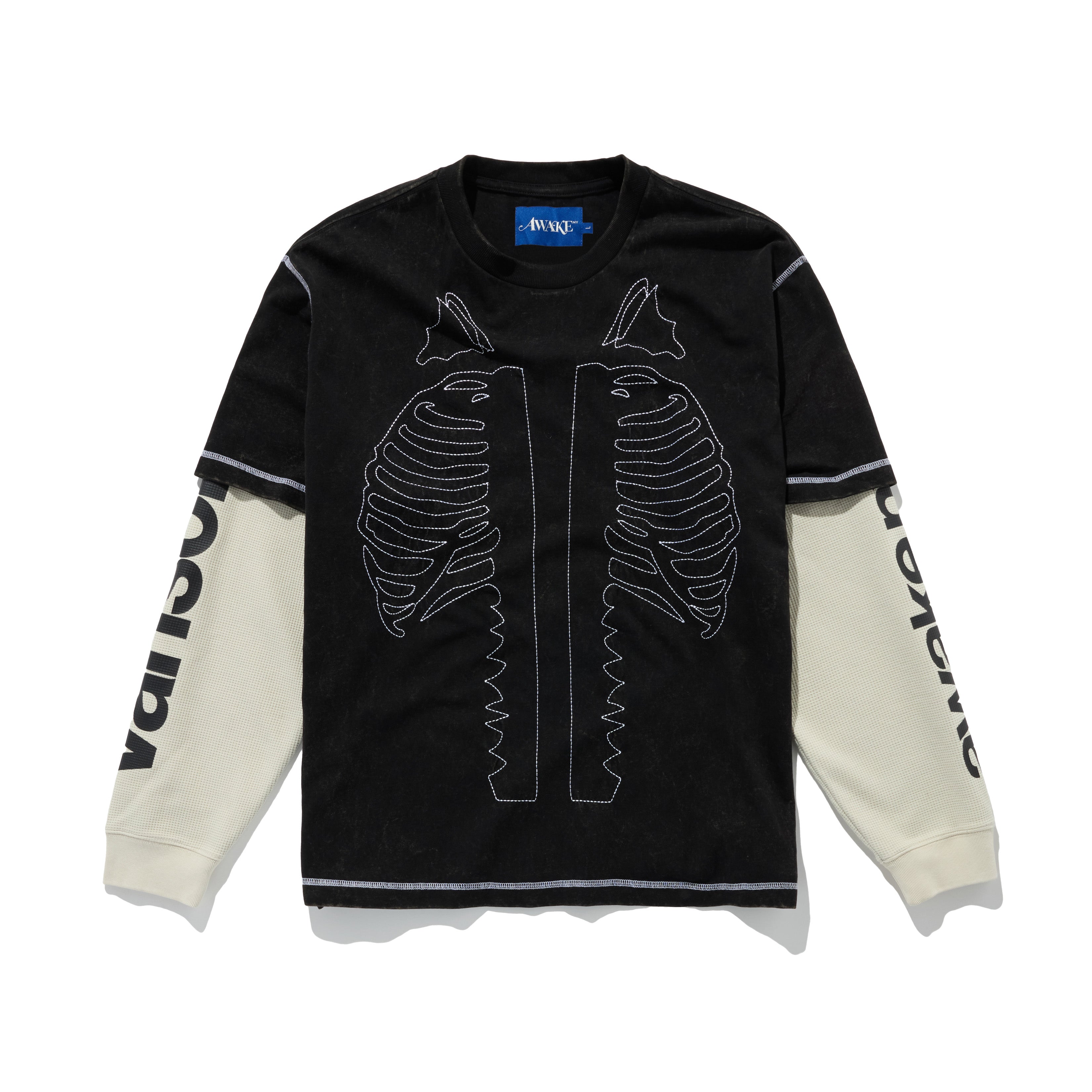 Vanson Skeleton Waffle Tee