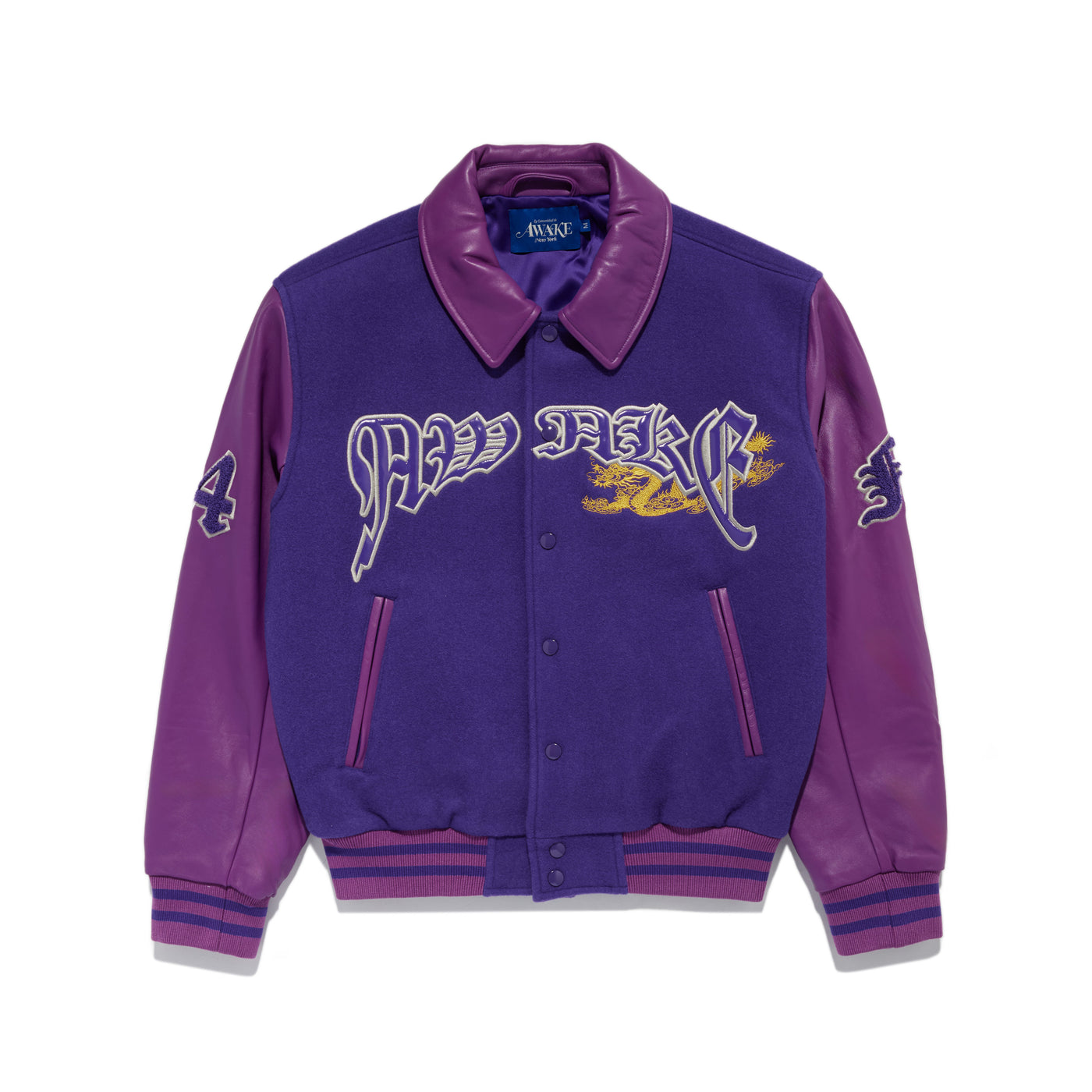 Dragon Embroidered Varsity Jacket