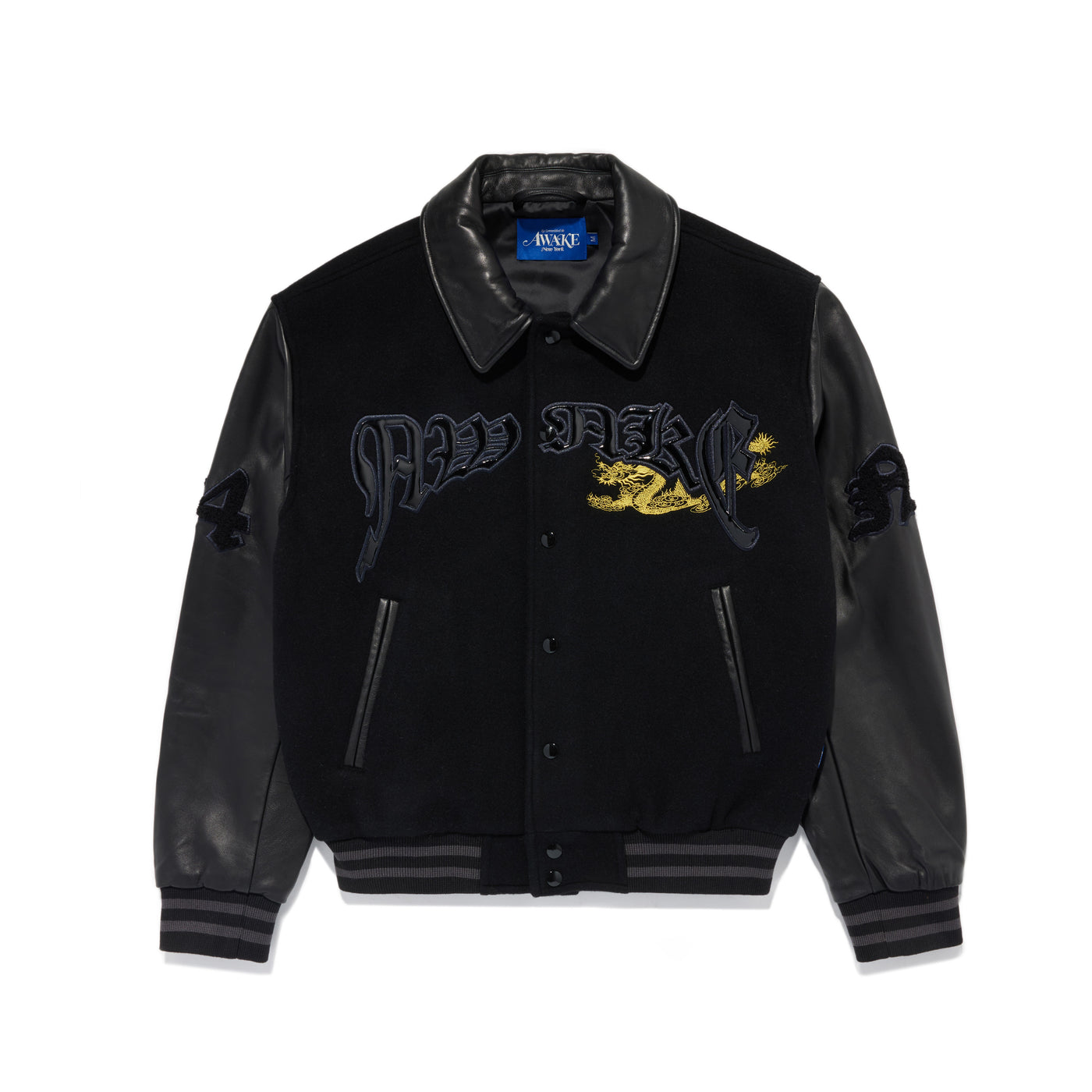 Dragon Embroidered Varsity Jacket