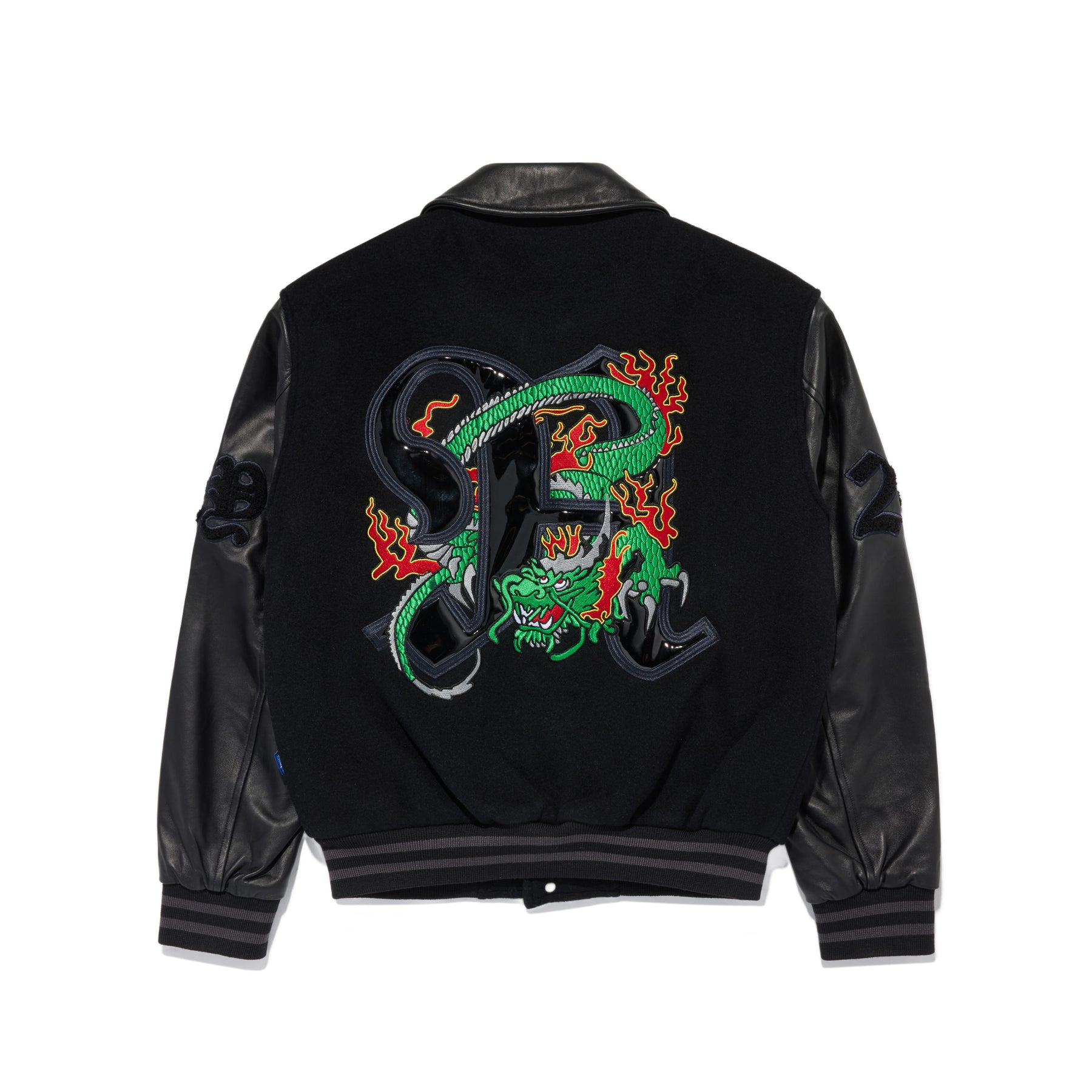 Dragon Embroidered Varsity Jacket
