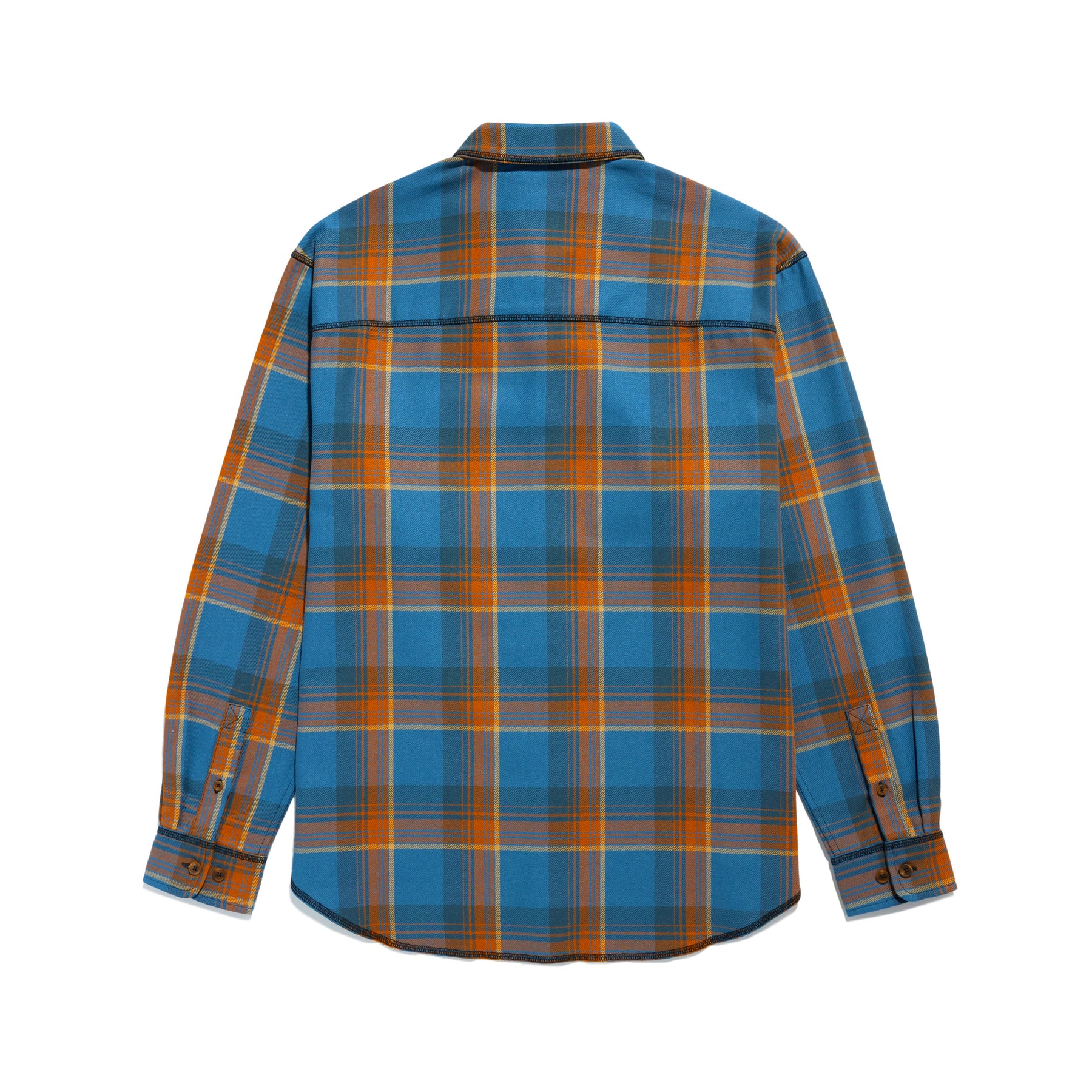 Contrast Stitch Flannel Shirt