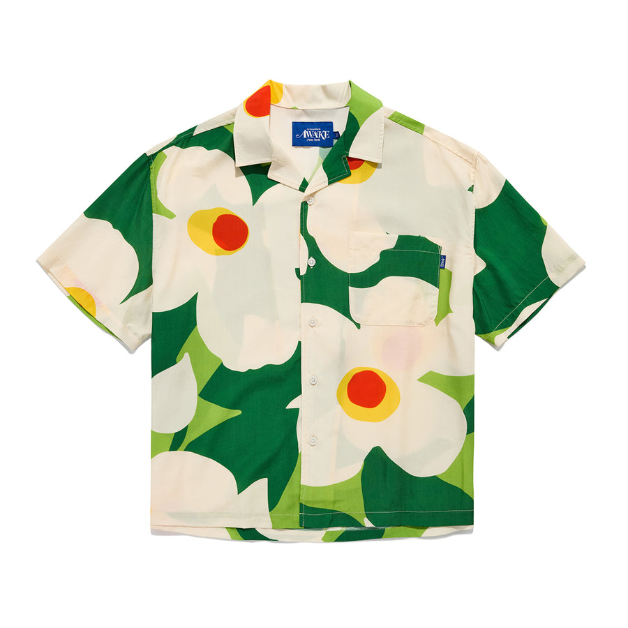 Faded Floral Camp Shirt