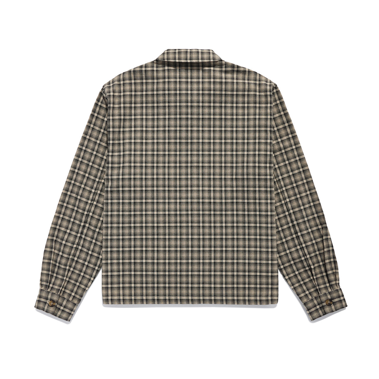 Lightweight Plaid Zip Jacket Shirt