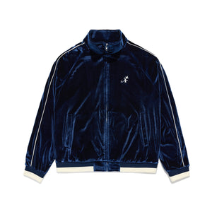 Star "A" Embroidered Velour Track Jacket