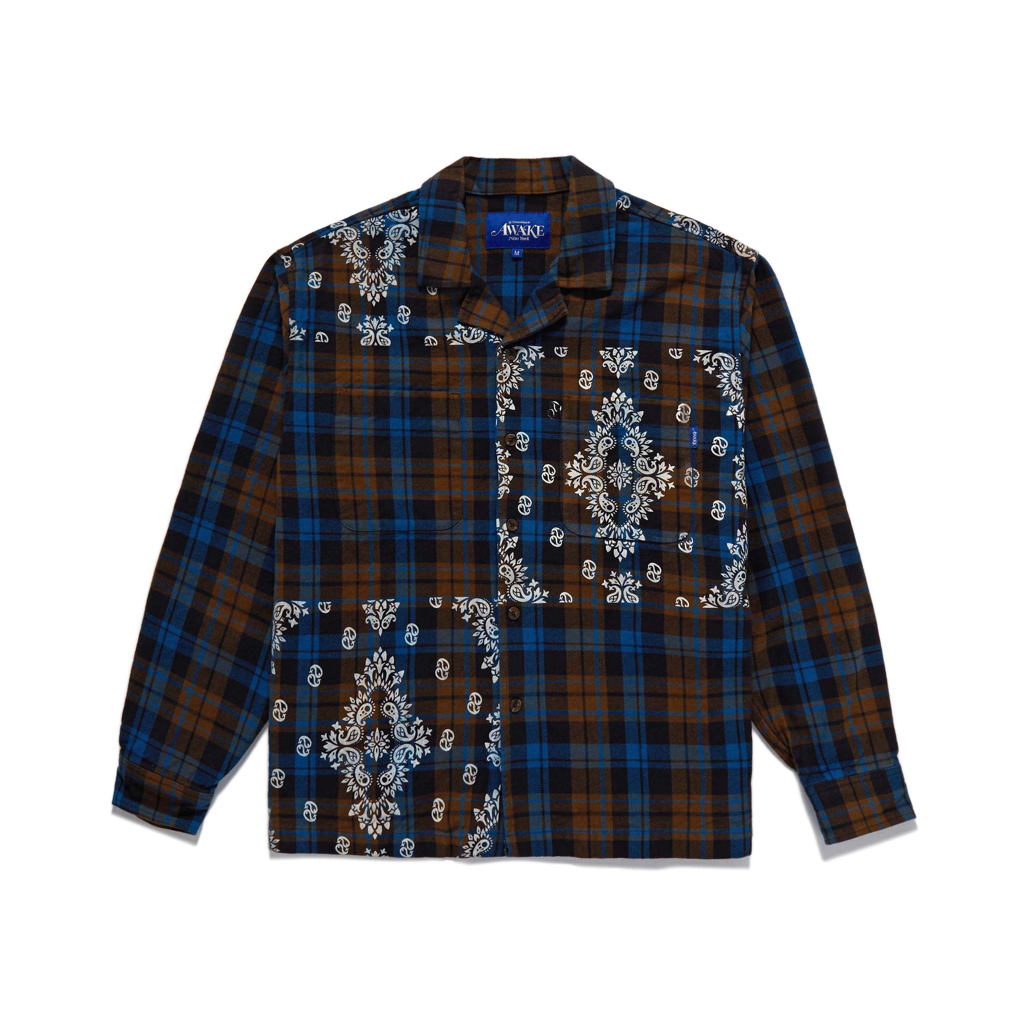 Paisley Printed Flannel Shirt