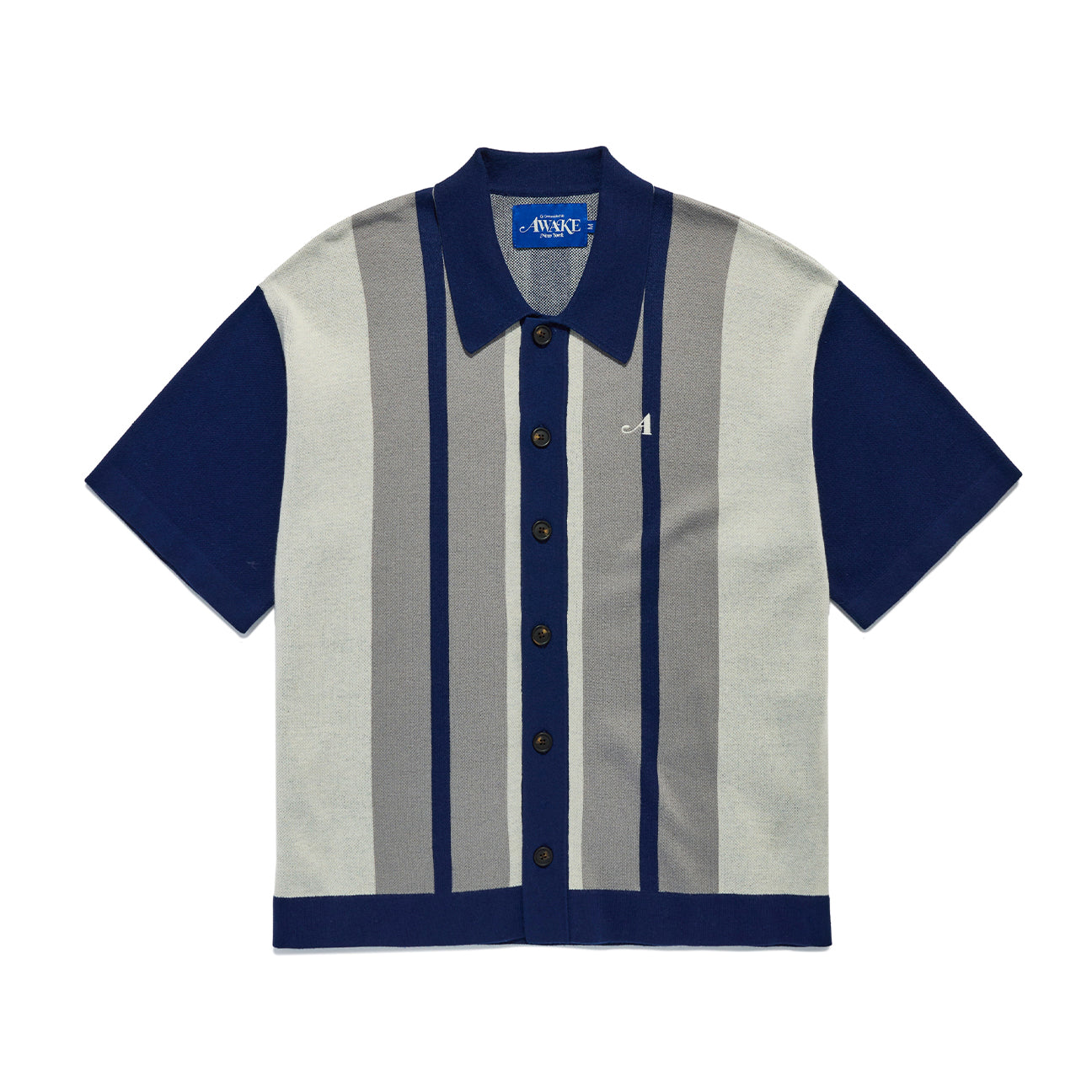 Contrast Embroidered S/S Cardigan