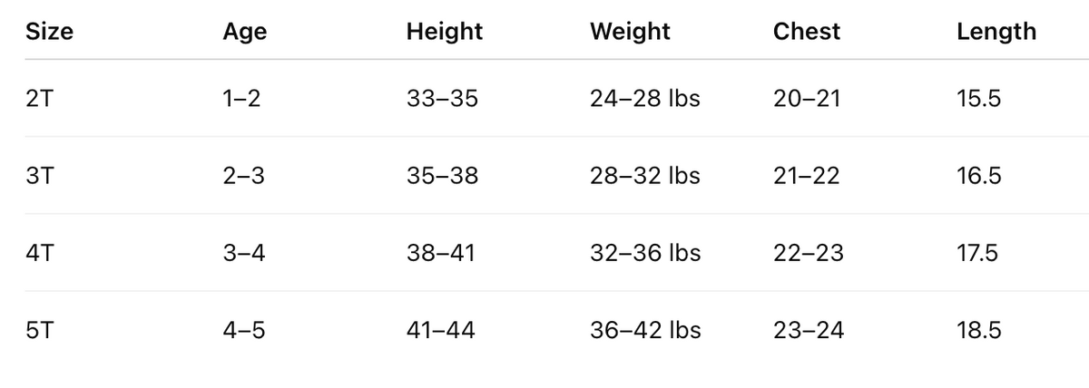 Size Guide