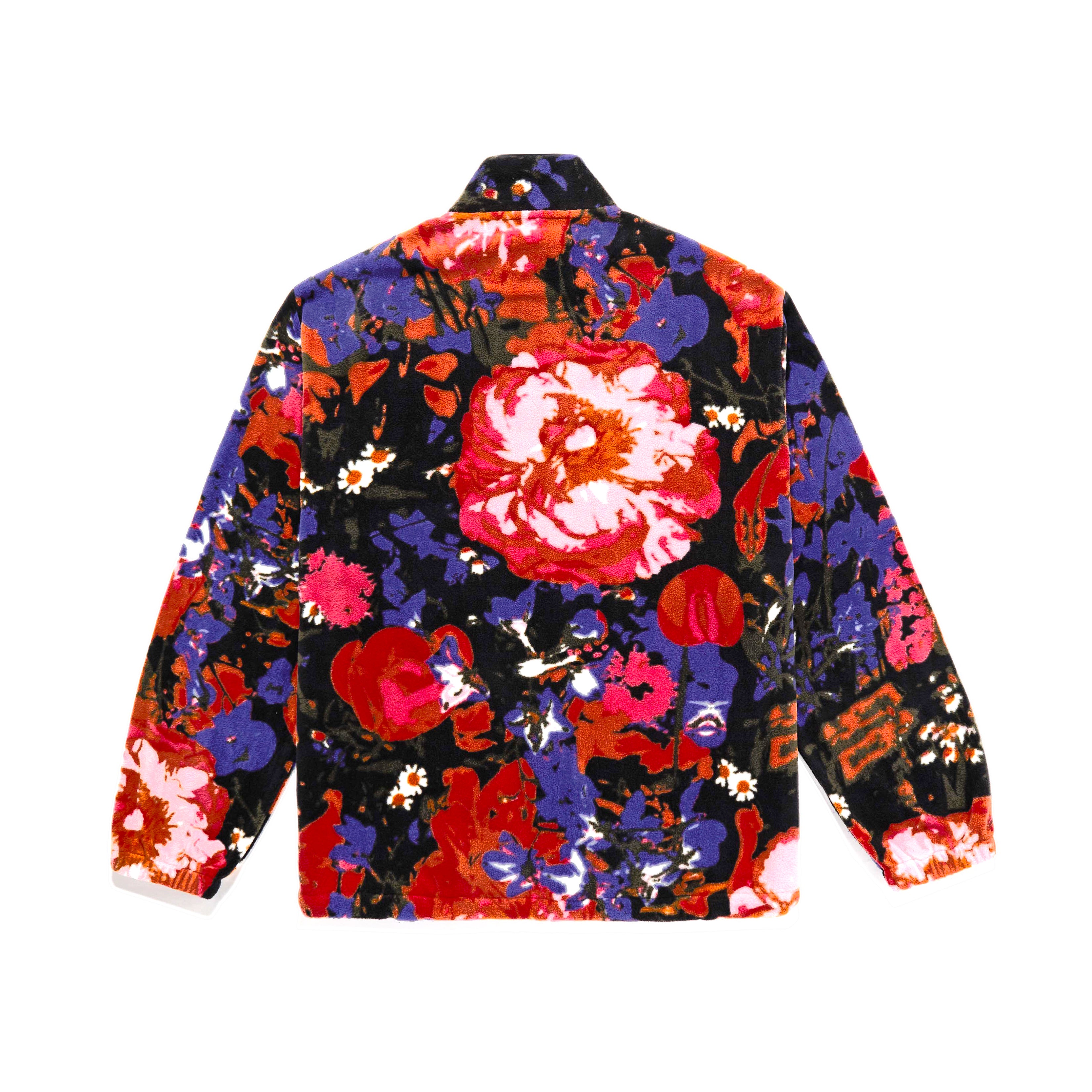 Floral Print Fleece Jacket
